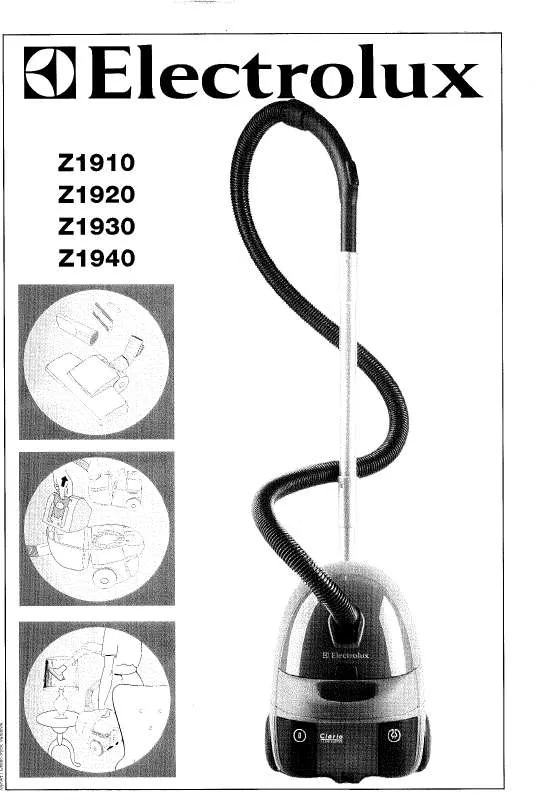Mode d'emploi AEG-ELECTROLUX CLARIOZ1910