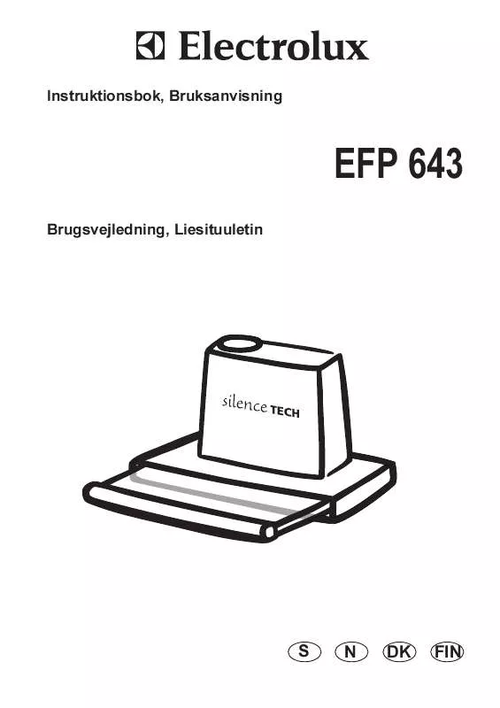 Mode d'emploi AEG-ELECTROLUX EFP643AC