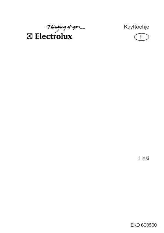 Mode d'emploi AEG-ELECTROLUX EKD603500X