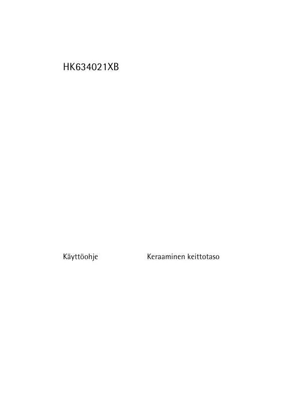 Mode d'emploi AEG-ELECTROLUX HK634021XB