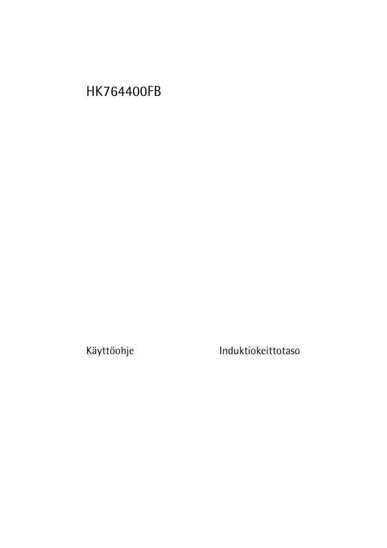Mode d'emploi AEG-ELECTROLUX HK764400FB