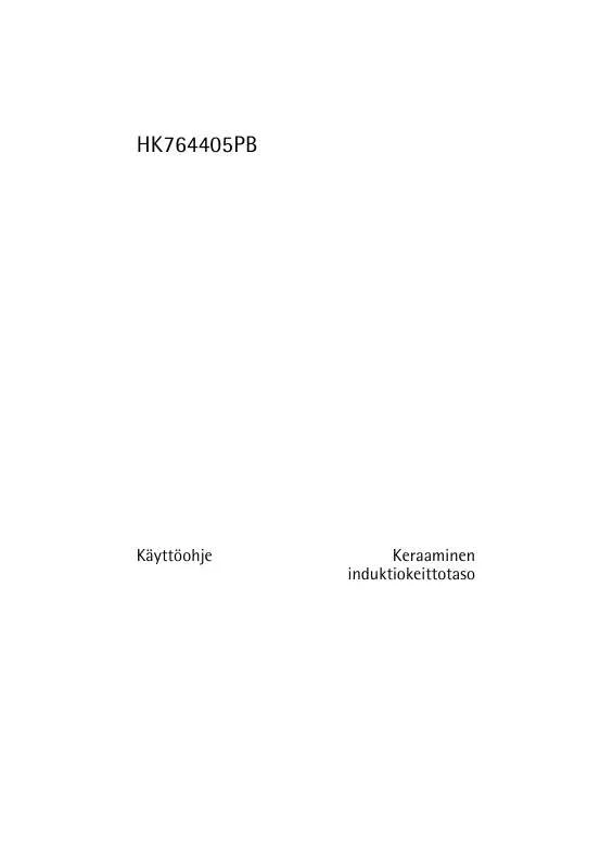 Mode d'emploi AEG-ELECTROLUX HK764405PB