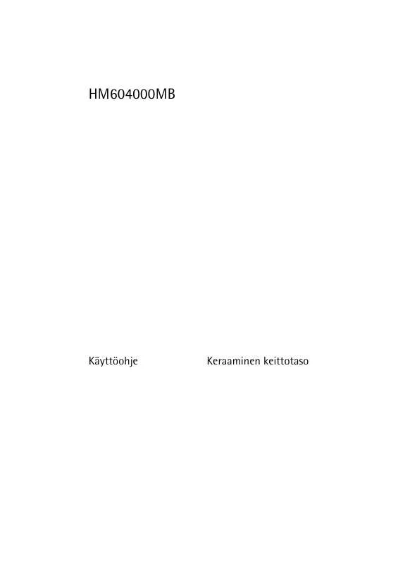 Mode d'emploi AEG-ELECTROLUX HM604000MB