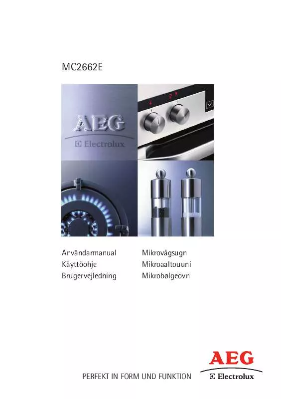 Mode d'emploi AEG-ELECTROLUX MC2662E-W