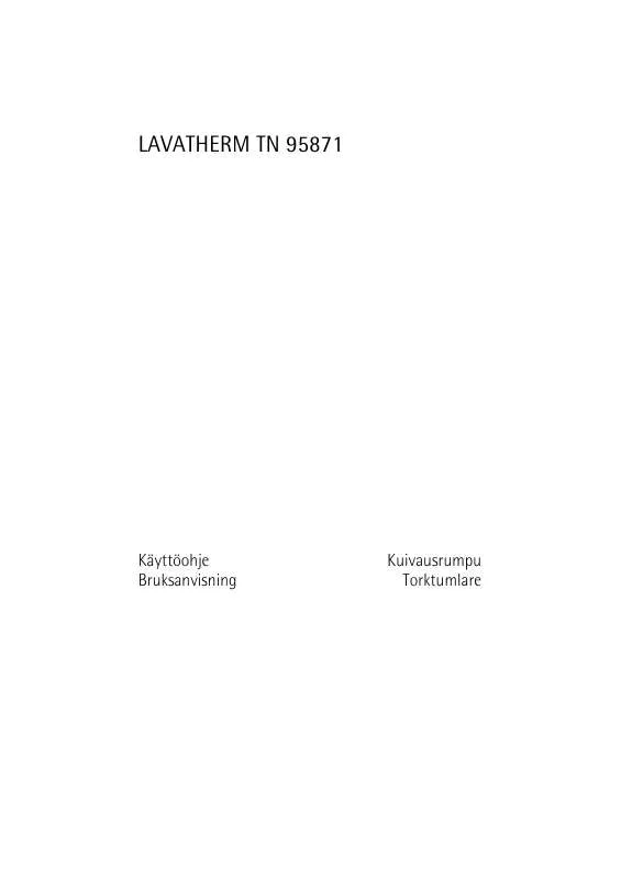 Mode d'emploi AEG-ELECTROLUX LAVATHERM TN 95871