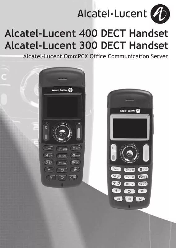 Mode d'emploi ALCATEL-LUCENT 300 DECT HANDSET