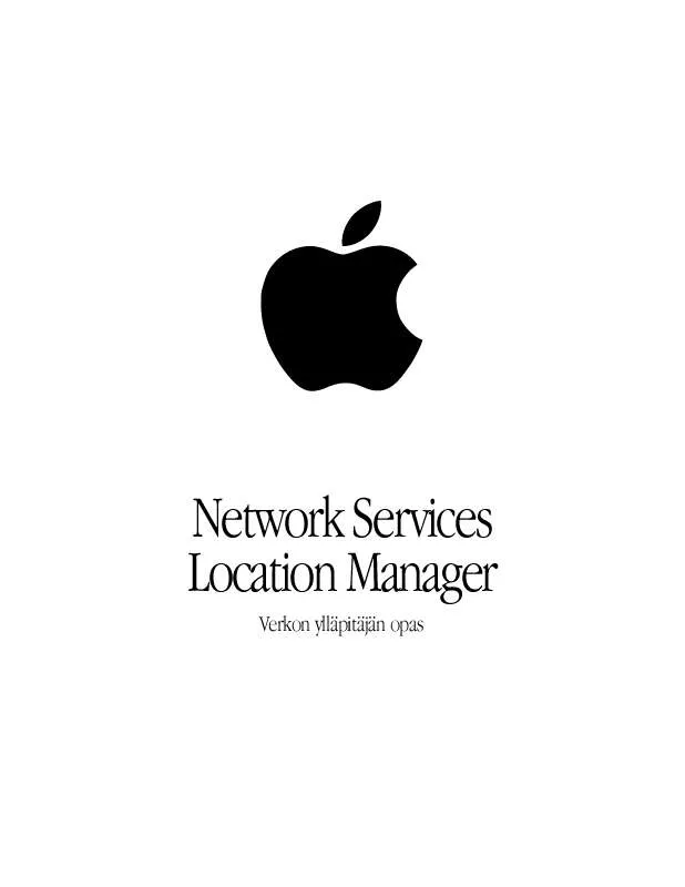 Mode d'emploi APPLE NETWORK SERVICES LOCATION MANAGER