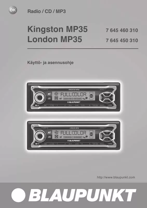 Mode d'emploi BLAUPUNKT LONDON MP35