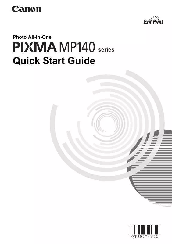 Mode d'emploi CANON PIXMA MP140