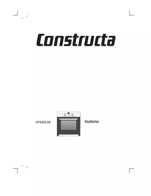 Mode d'emploi CONSTRUCTA CF432250S