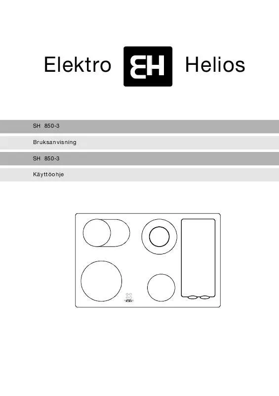 Mode d'emploi ELEKTRO HELIOS SH850-3