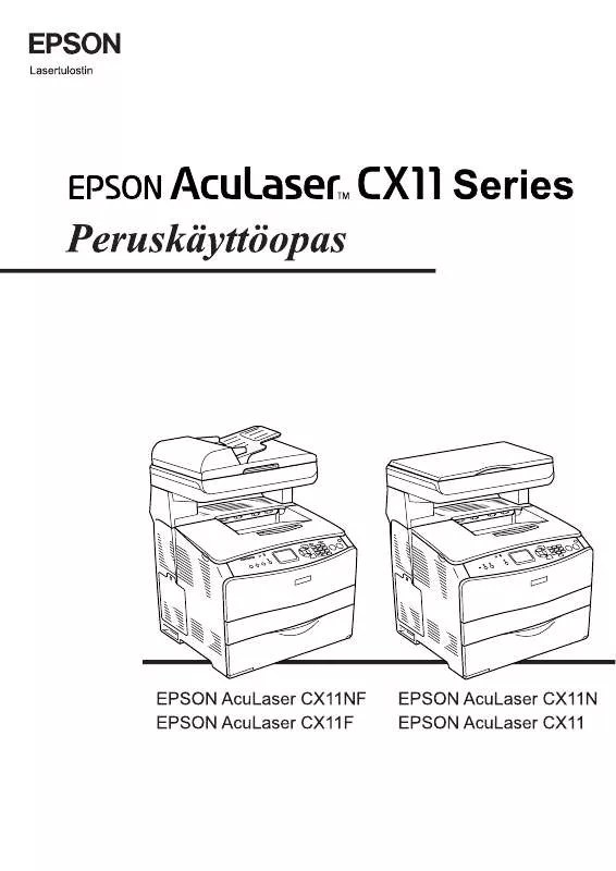 Mode d'emploi EPSON ACULASER CX11N