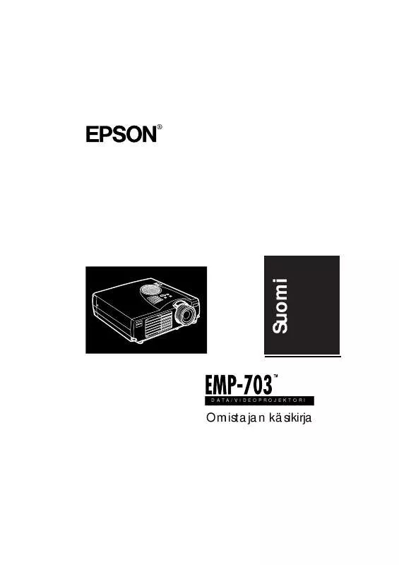 Mode d'emploi EPSON EMP-703