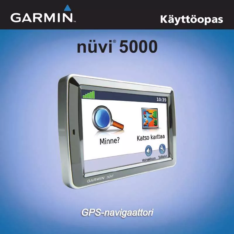 Mode d'emploi GARMIN NUVI 5000