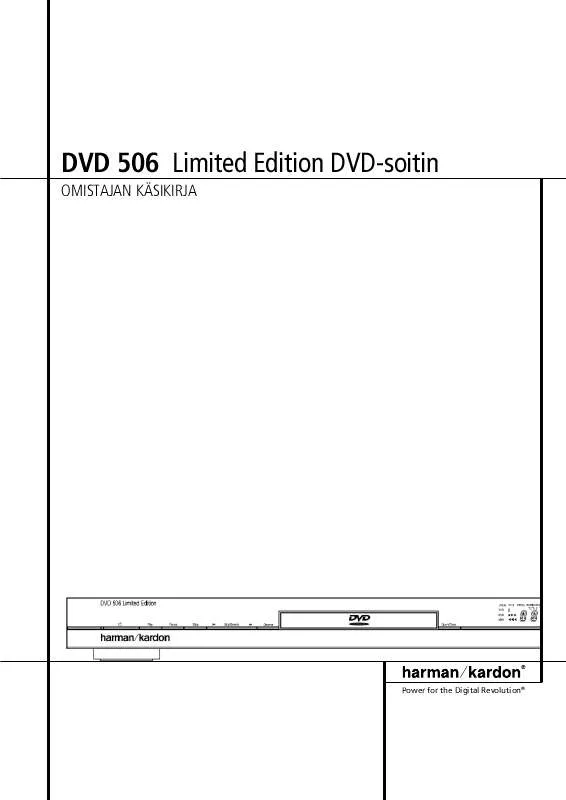 Mode d'emploi HARMAN KARDON DVD 506 LIMITED EDITION