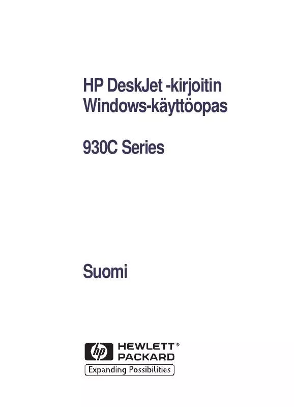 Mode d'emploi HP DESKJET 935C