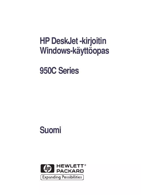 Mode d'emploi HP DESKJET 950C