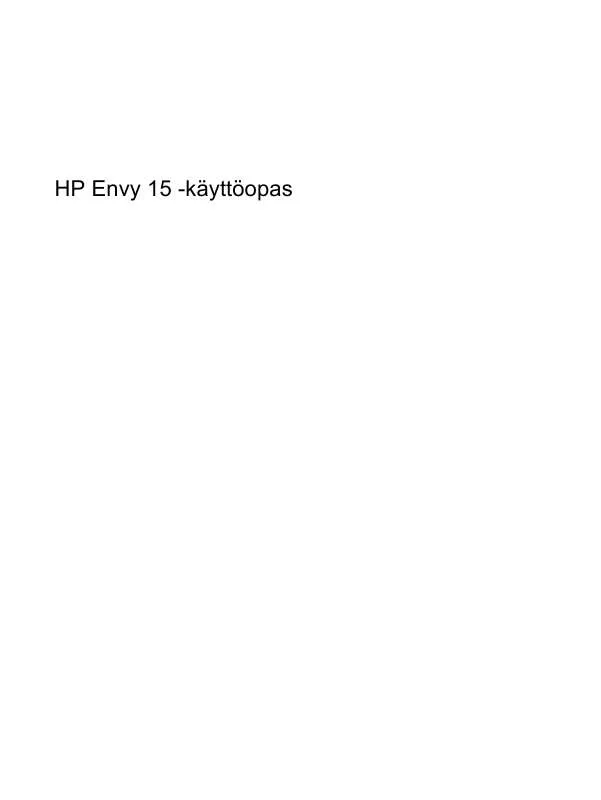 Mode d'emploi HP ENVY 15-1060EA