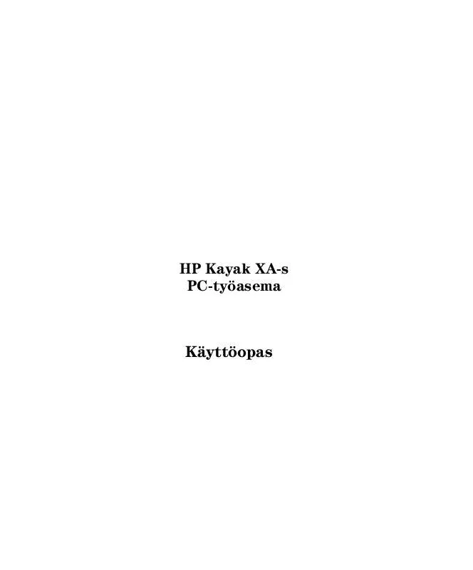 Mode d'emploi HP KAYAK XA-S 02XX