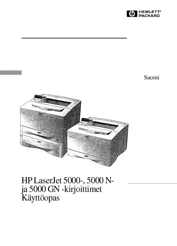 Mode d'emploi HP LASERJET 5000