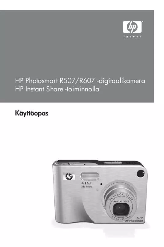Mode d'emploi HP PHOTOSMART R607