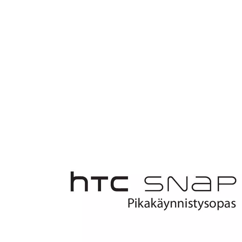 Mode d'emploi HTC SNAP