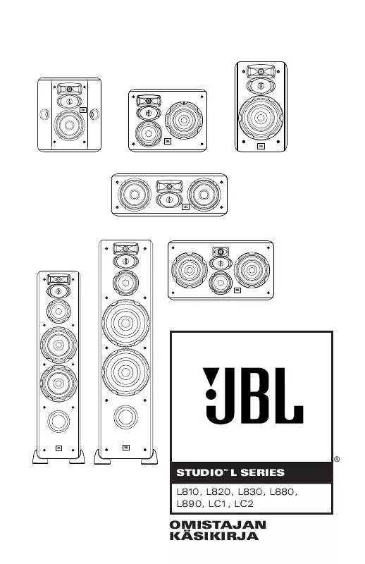 Mode d'emploi JBL L820 (220-240V)
