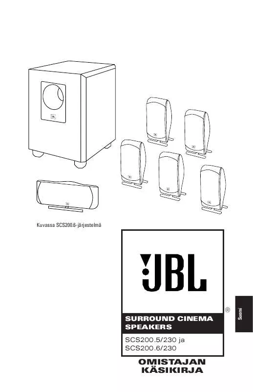 Mode d'emploi JBL SCS 200.5 (220-240V)