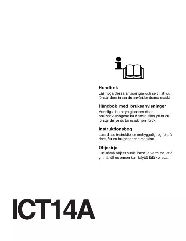 Mode d'emploi JONSERED ICT 14 A