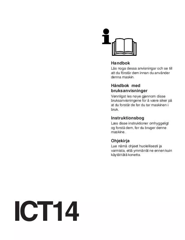 Mode d'emploi JONSERED ICT 14