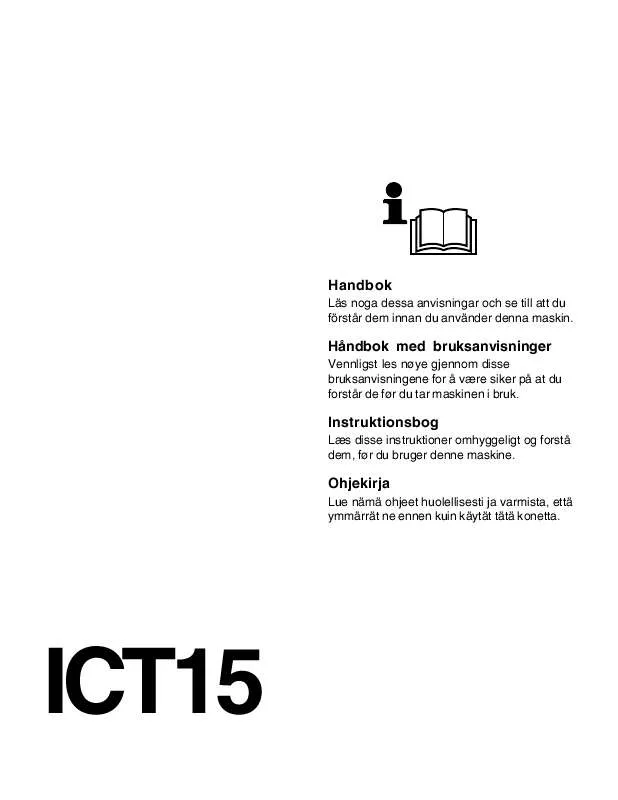 Mode d'emploi JONSERED ICT 15