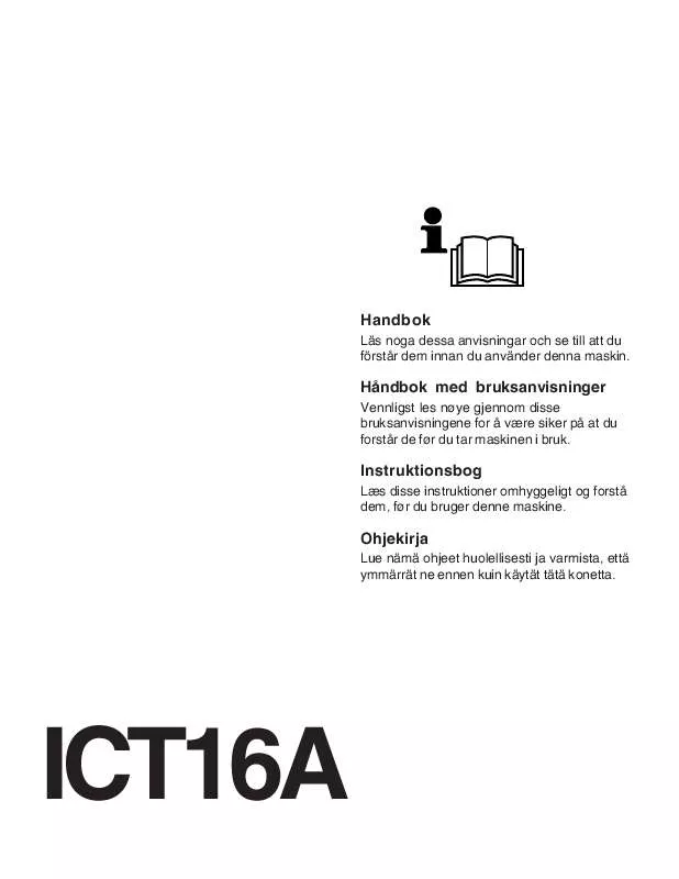 Mode d'emploi JONSERED ICT 16 A