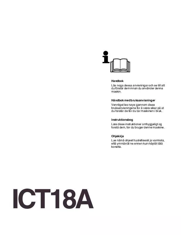 Mode d'emploi JONSERED ICT 18 A