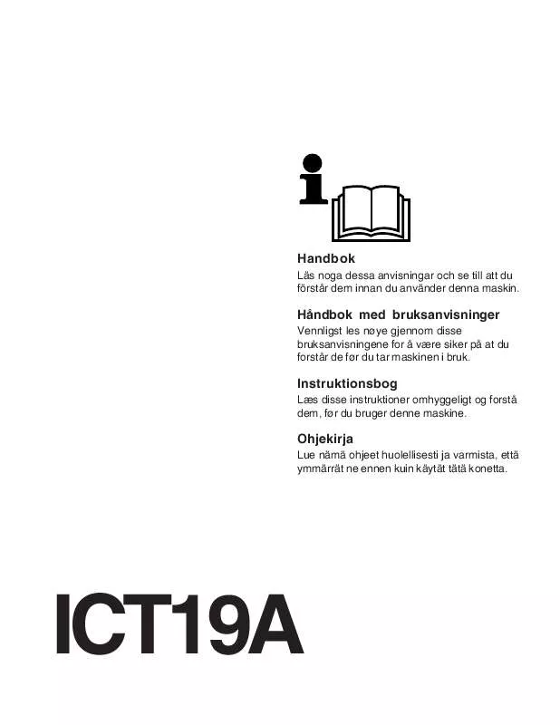 Mode d'emploi JONSERED ICT 19 A