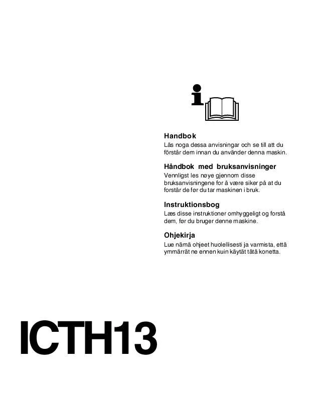 Mode d'emploi JONSERED ICTH 13