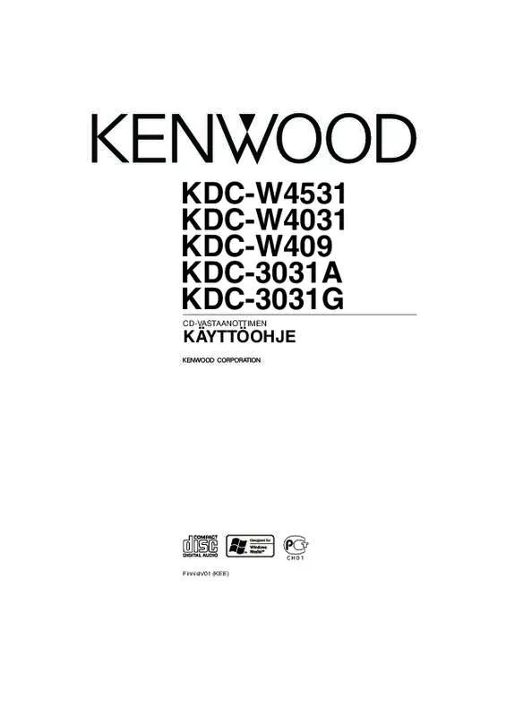 Mode d'emploi KENWOOD KDC-3031A