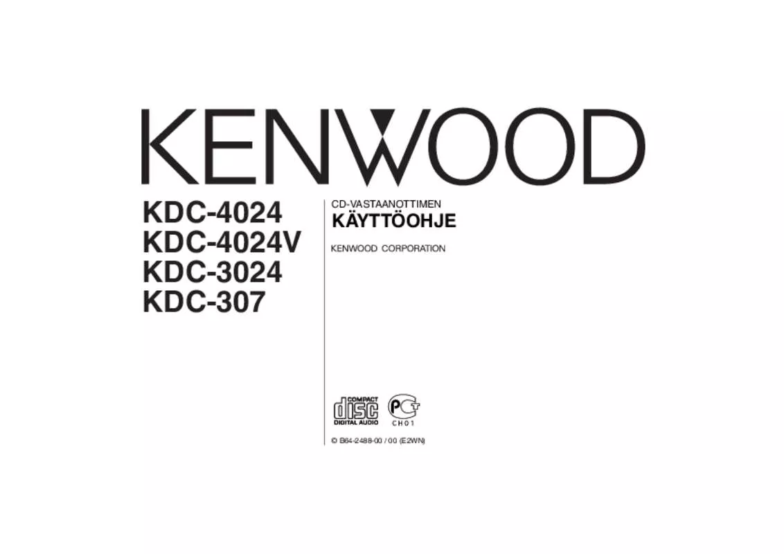 Mode d'emploi KENWOOD KDC-4024