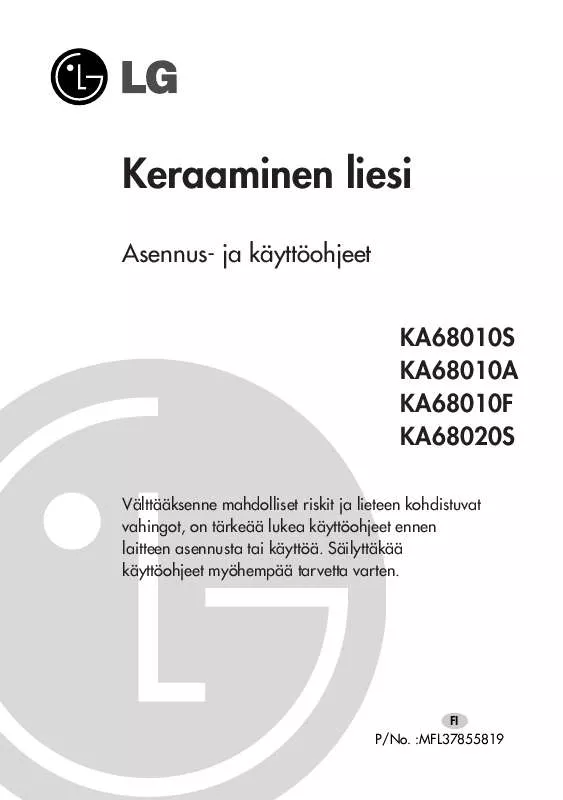 Mode d'emploi LG KA68020S
