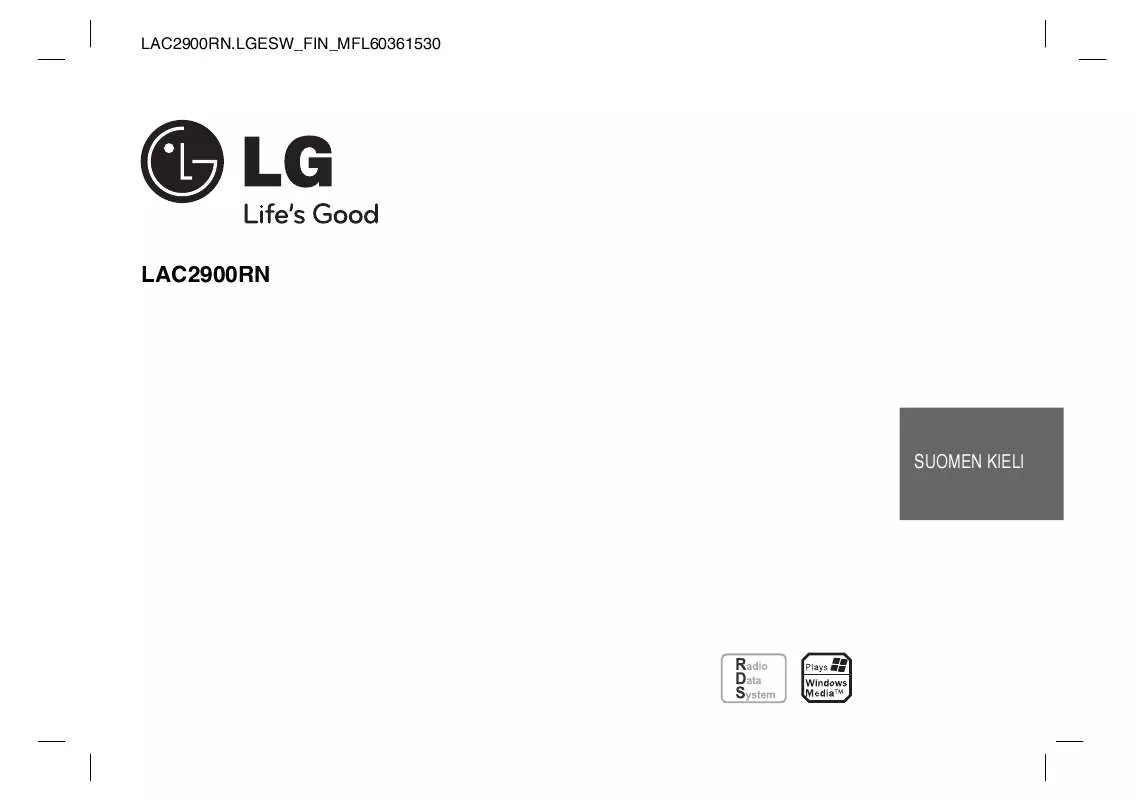 Mode d'emploi LG LAC-2900RN