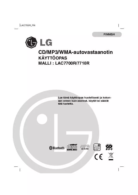 Mode d'emploi LG LAC-7710R