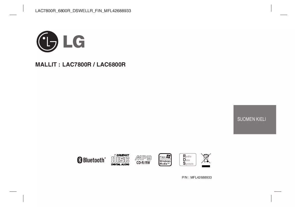 Mode d'emploi LG LAC-7800R