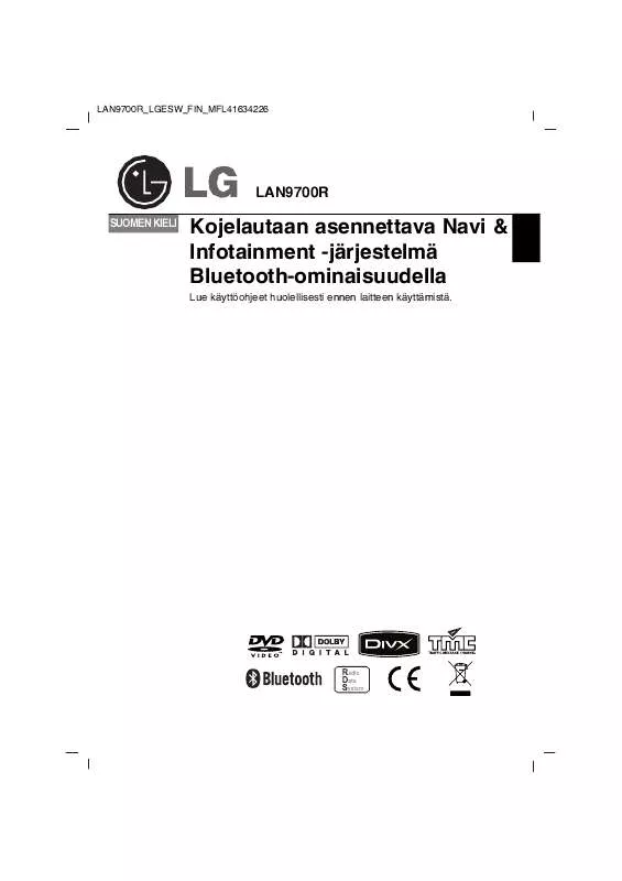 Mode d'emploi LG LAN-9700R