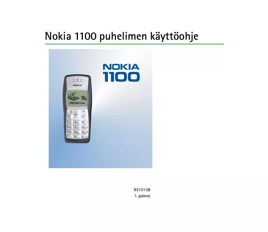 Mode d'emploi NOKIA 1100