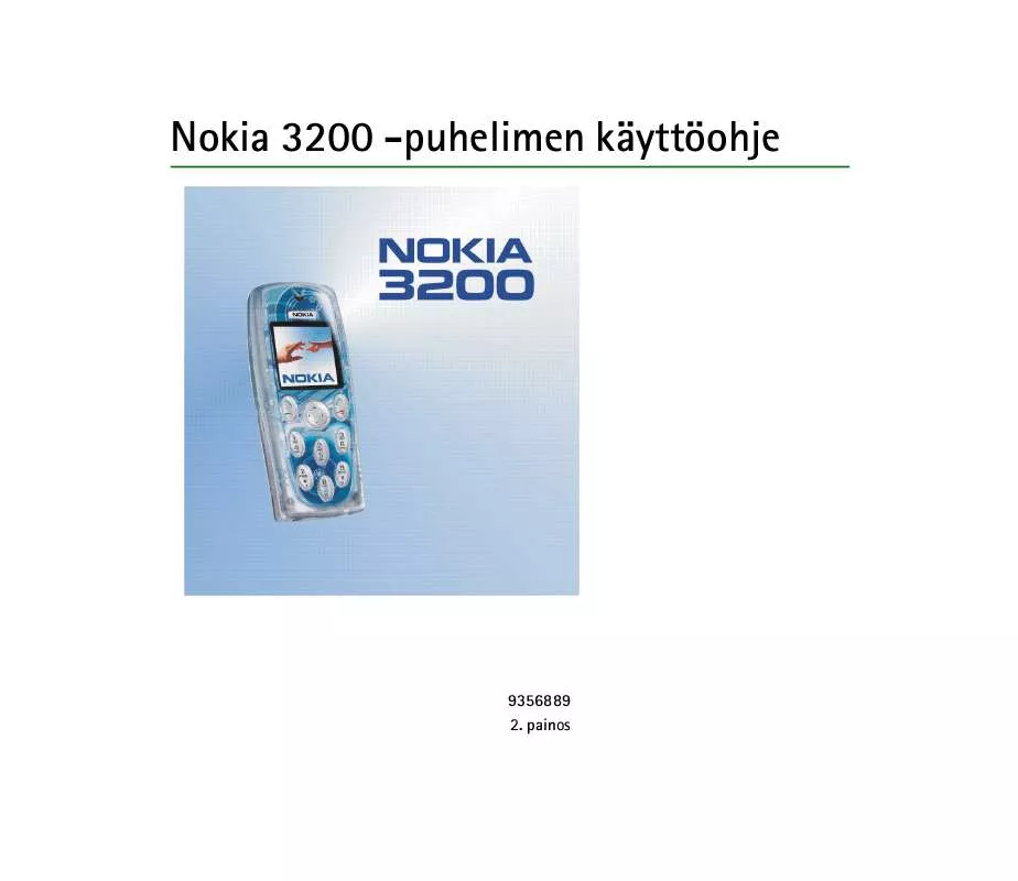 Mode d'emploi NOKIA 3200