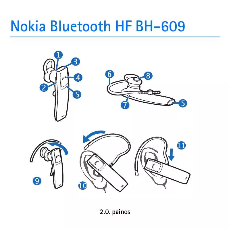 Mode d'emploi NOKIA BH-609