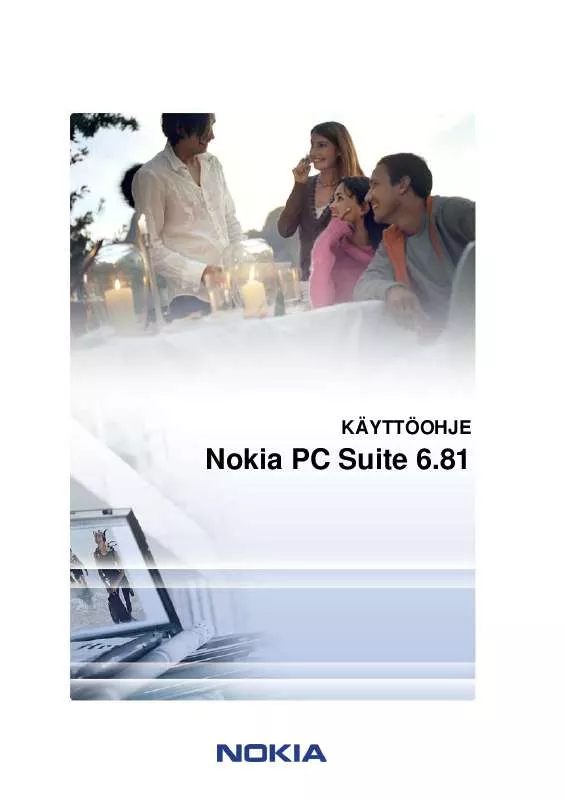 Mode d'emploi NOKIA PC SUITE 6.81