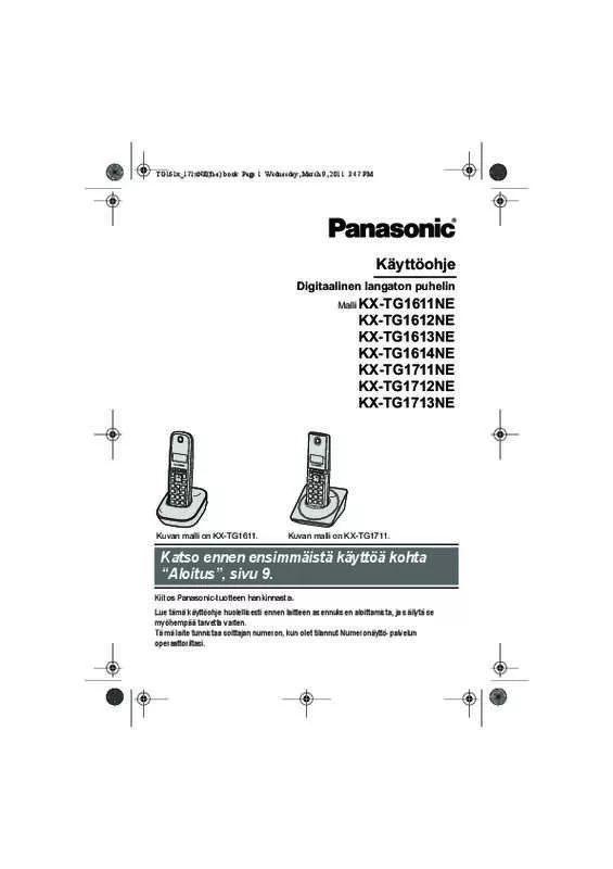Mode d'emploi PANASONIC KX-TG1611NE