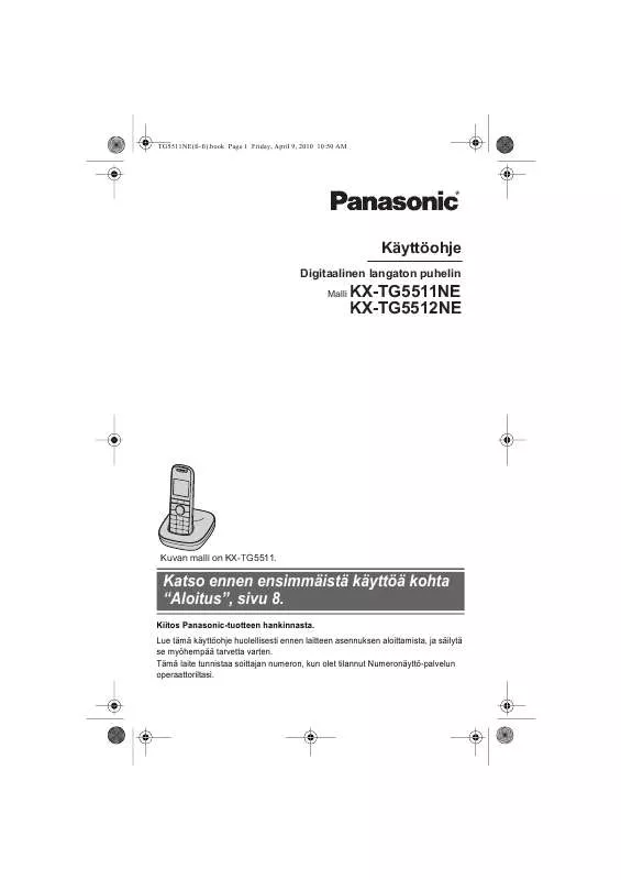 Mode d'emploi PANASONIC KXTG5511NE
