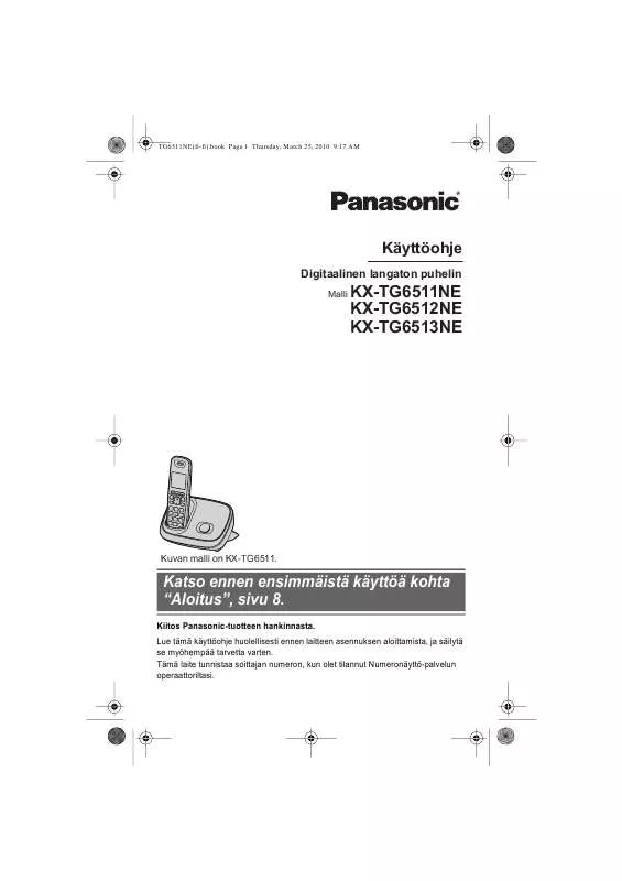 Mode d'emploi PANASONIC KXTG6512NE