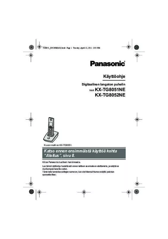 Mode d'emploi PANASONIC KX-TG8051NE